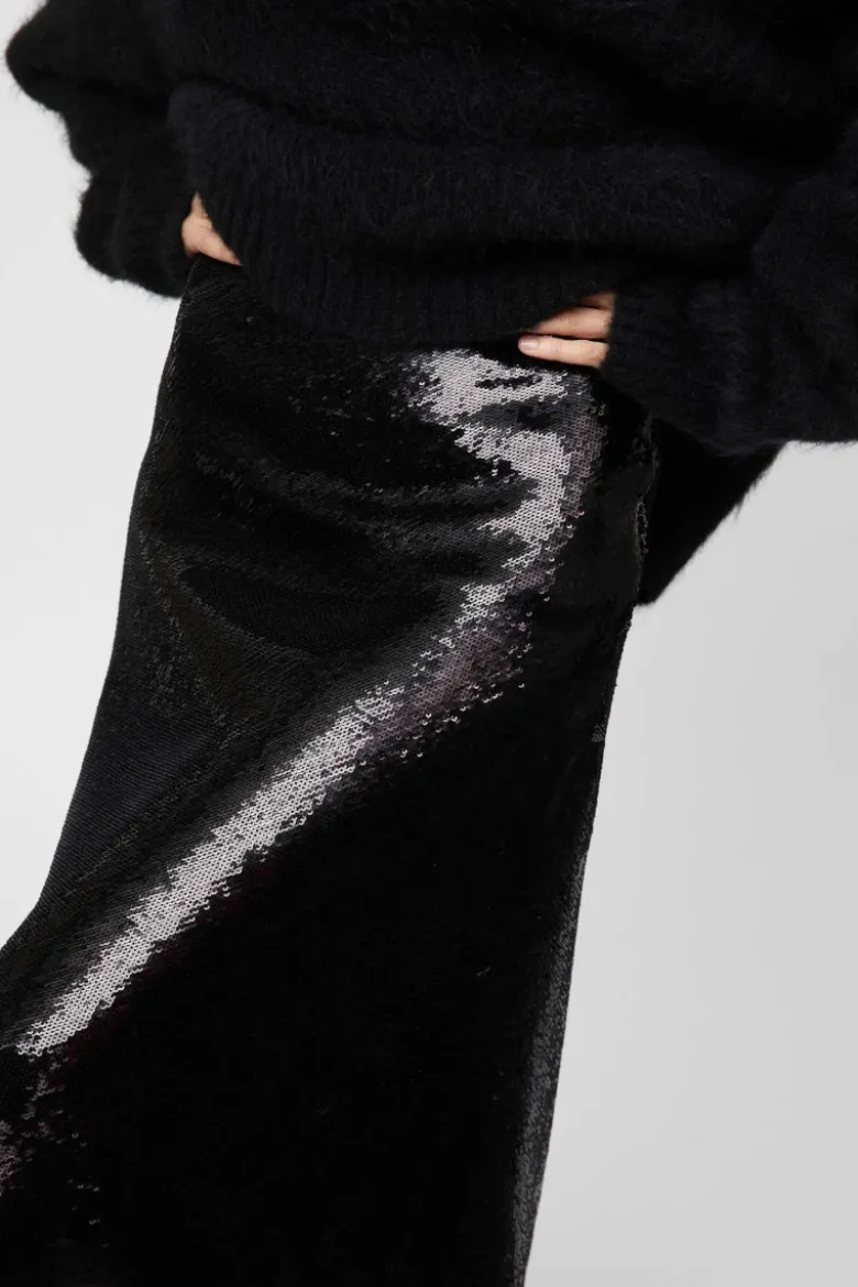 Bias Cut Sequin Skirt