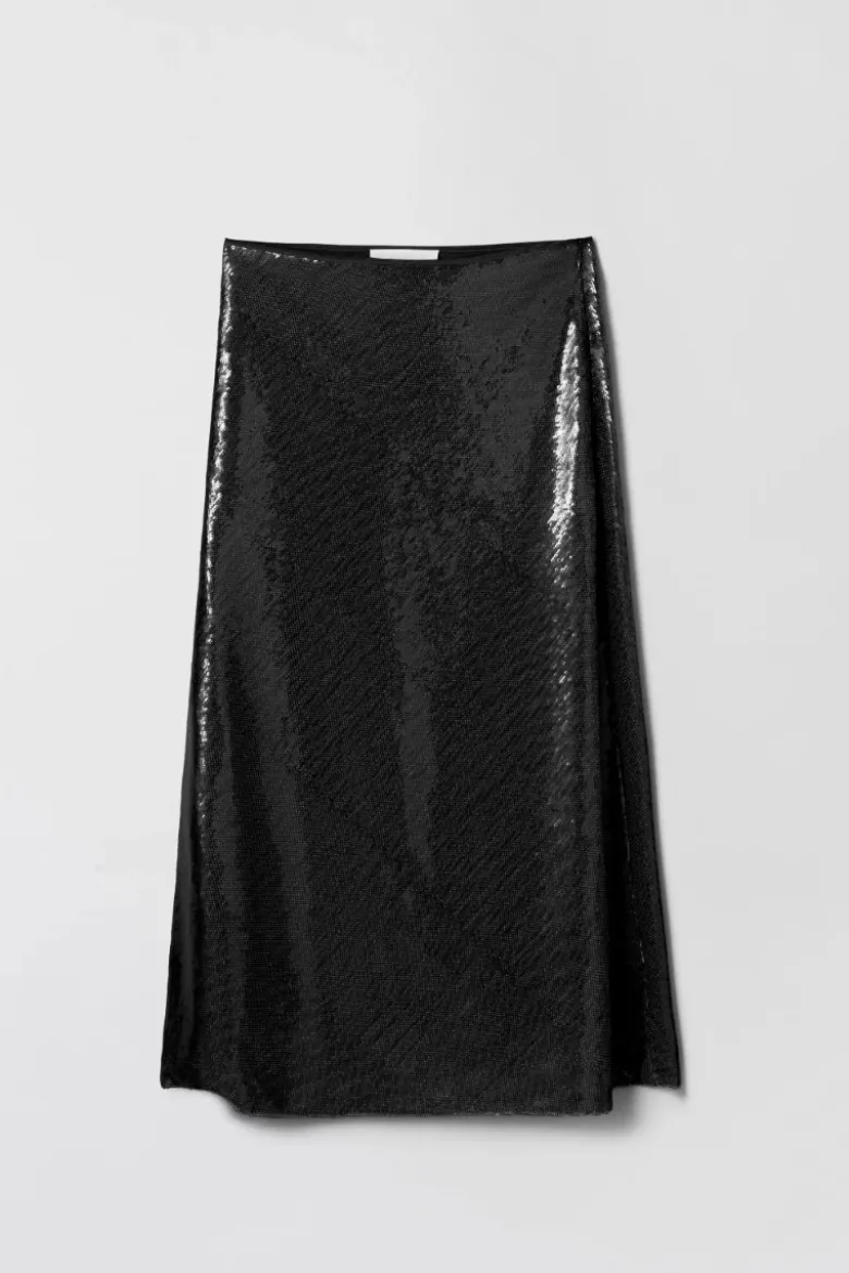 Bias Cut Sequin Skirt