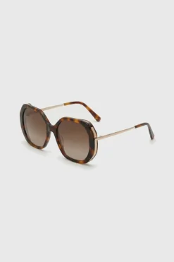 Celeste Turtle Brown Sunglasses - One size