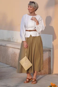 Daija Poplin Skirt