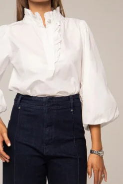 Ella Blouse Sugar White