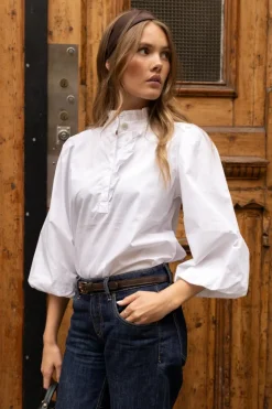 Ella Blouse Sugar White