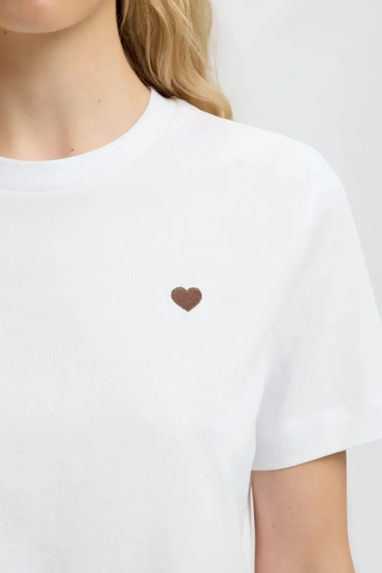 Ella ss emb boxy tee