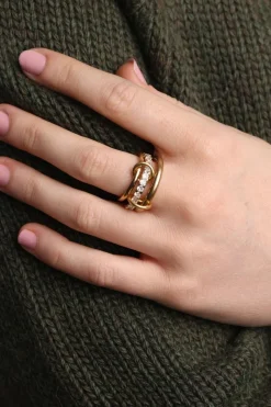 Ethel - stacked ring crystal - Onesize