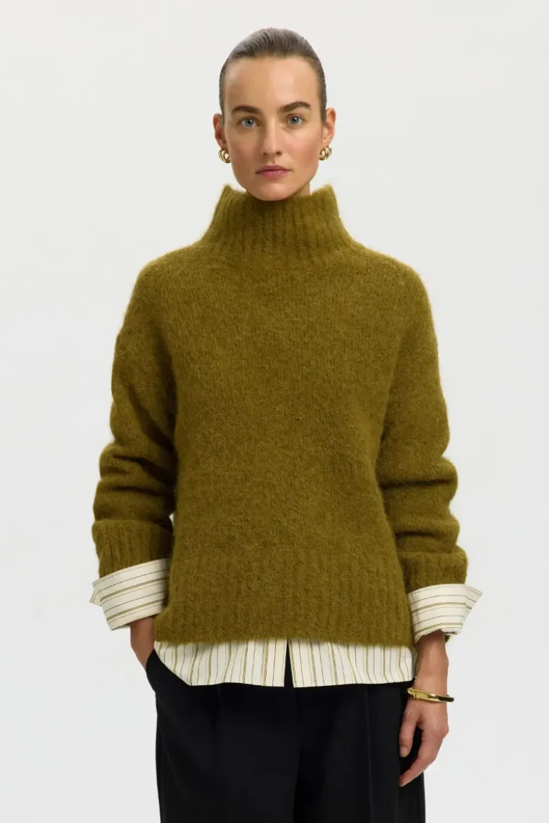 Gabriella ls knit high neck