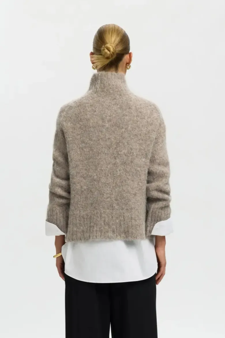 Gabriella ls knit high neck