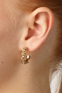 Gerda - Flower Stud Earrings Stainless Steel - Onesize