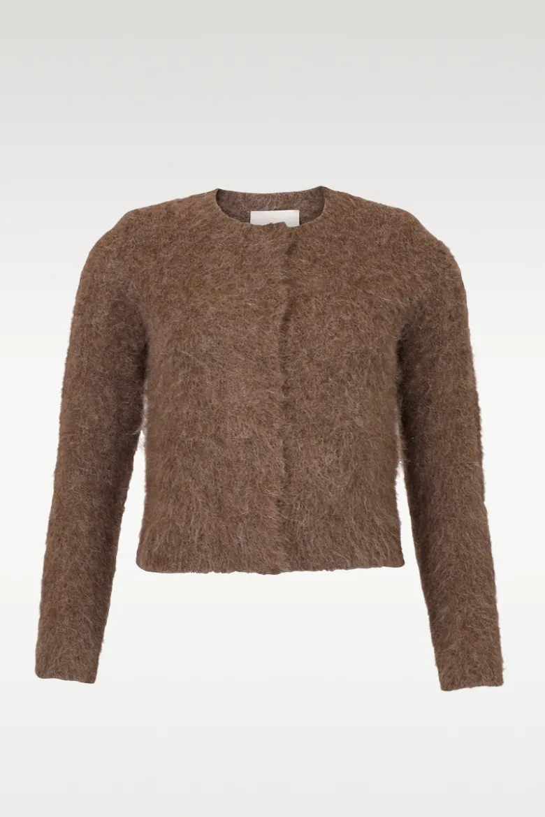 Hairy Knit Jacket