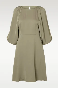 Laurina 3/4 Short open back dress