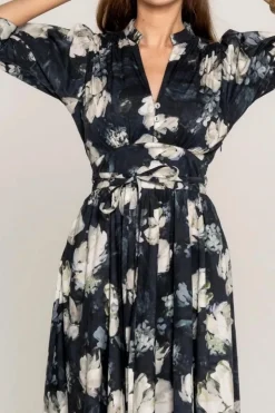 Maria Dress Blue Garden