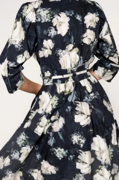 Maria Dress Blue Garden