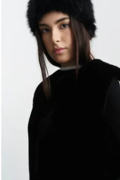 Mia Fake Fur Headband - One size