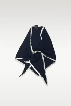 Mina Stitched Merino Scarf - One size
