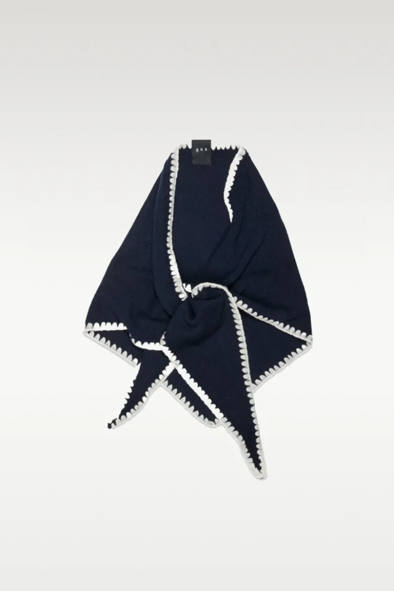 Mina Stitched Merino Scarf - One size