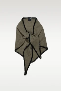 Mina Stitched Merino Scarf - One size