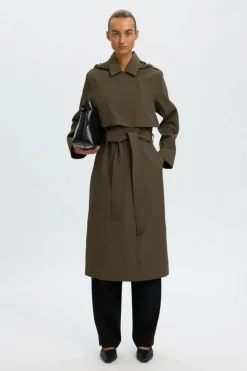 New aline tech trenchcoat