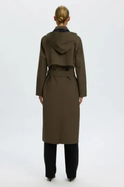 New aline tech trenchcoat