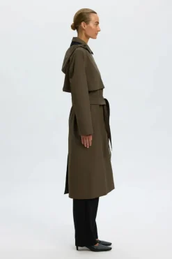 New aline tech trenchcoat