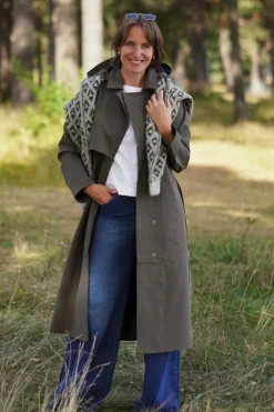 New aline tech trenchcoat