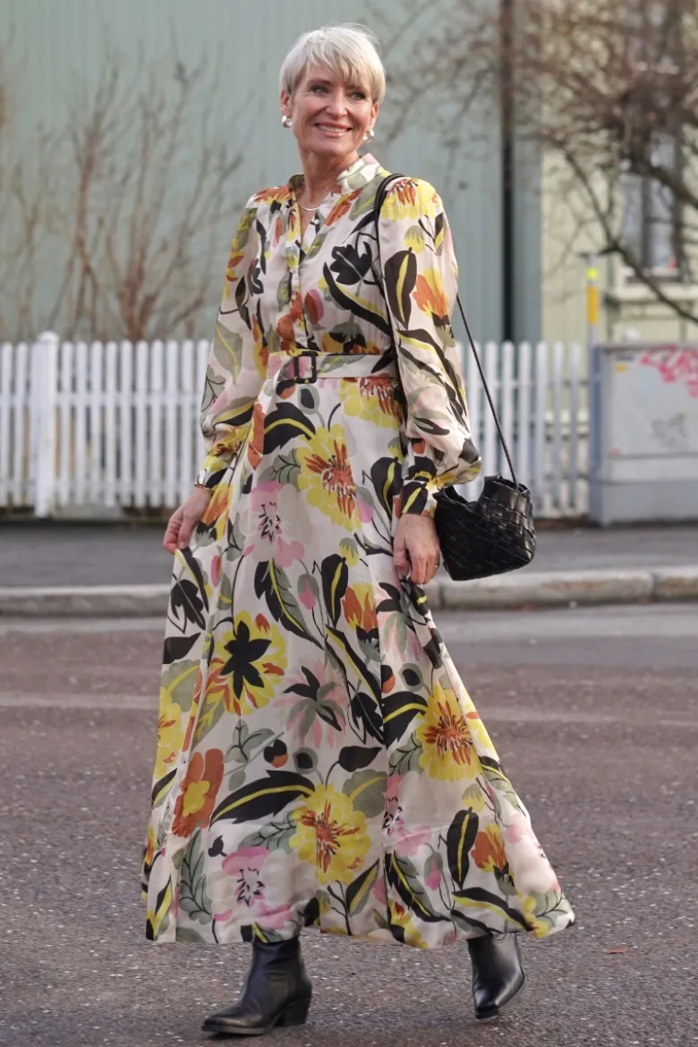 Organza Maxi Dress