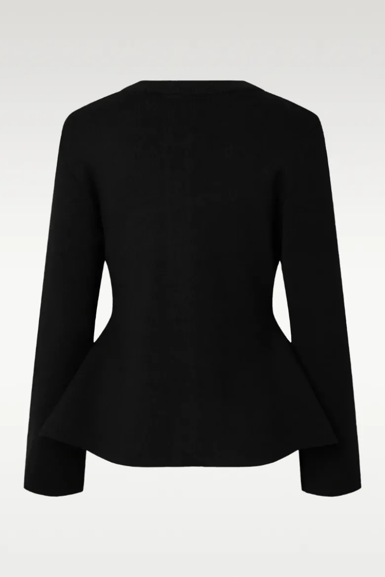 Pimi ls peplum knit cardigan
