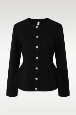 Pimi ls peplum knit cardigan