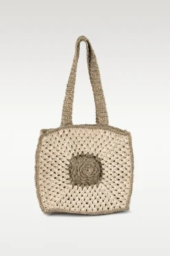 Raffia Flower bag - One Size