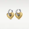Sadie - Heart Hoop Earrings - Onesize