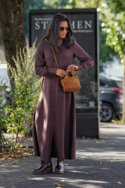 Safera ls long shirt dress