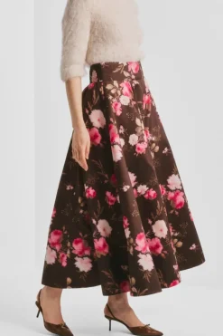 Taffeta Maxi Skirt
