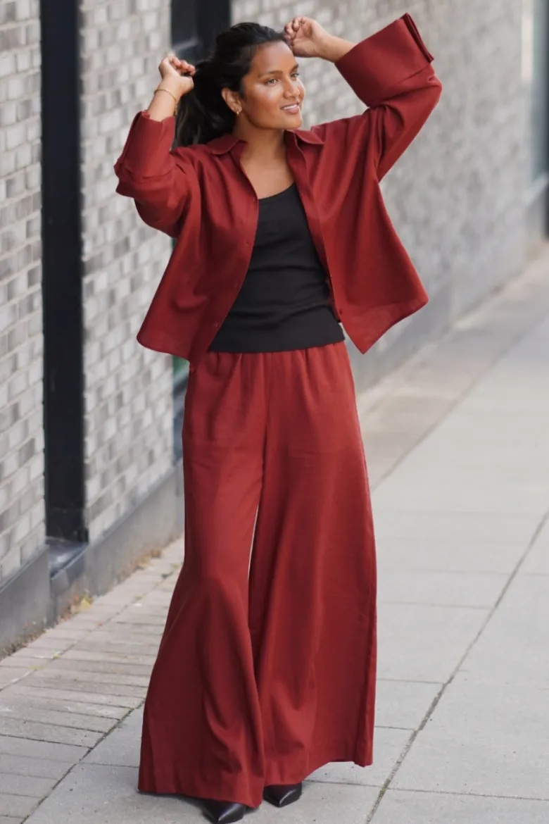 Tide linen pants