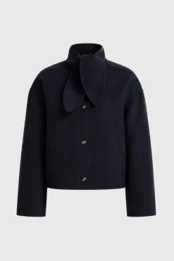Tie wool jacket
