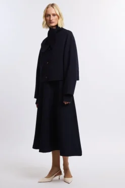 Tie wool jacket