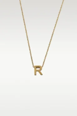 Viola - Letter Necklace Stainless Steel Gold