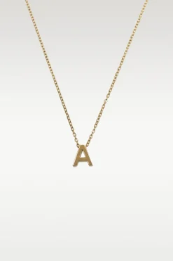 Viola - Letter Necklace Stainless Steel Gold