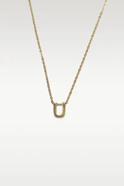 Viola - Letter Necklace Stainless Steel Gold