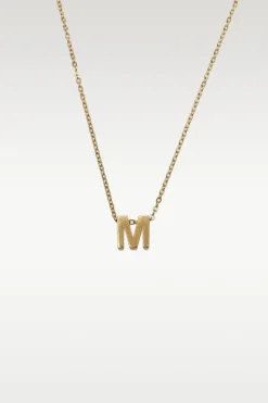 Viola - Letter Necklace Stainless Steel Gold
