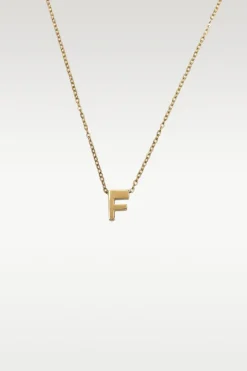 Viola - Letter Necklace Stainless Steel Gold