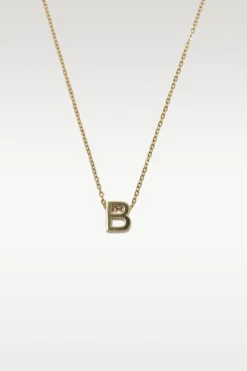 Viola - Letter Necklace Stainless Steel Gold