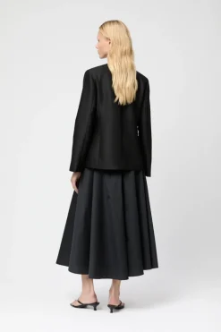 Vivienne Taffeta Midi Skirt
